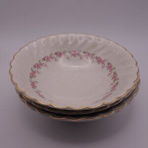 Set of Three (3) MYOTT'S FINE WHITE "Ironstone" Staffordshire England Bowls